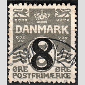 FRIMRKER DANMARK | 1921-22 - AFA 117 - 8/3 re gr provisorier - Lux Stemplet 