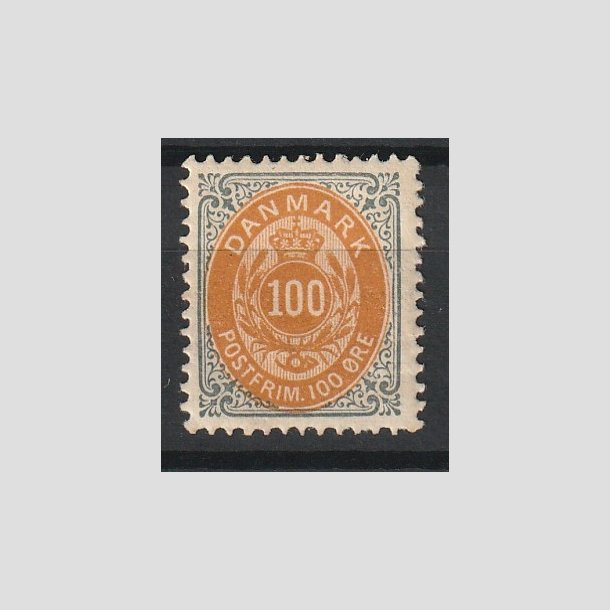 FRIMRKER DANMARK | 1895 - AFA 31B - 100 re gr/gul - Postfrisk