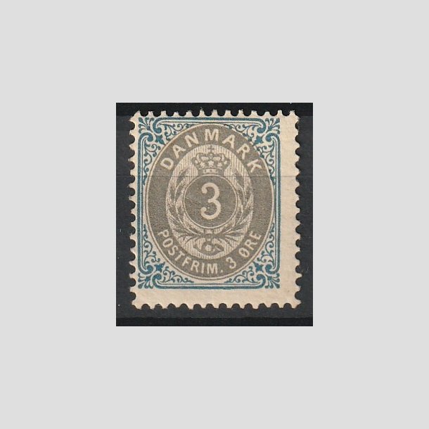 FRIMRKER DANMARK | 1895 - AFA 22B - 3 re bl/gr - Postfrisk