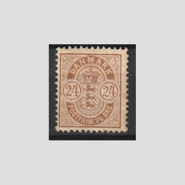FRIMRKER DANMARK | 1901-02 - AFA 39 - 24 re brun - Postfrisk