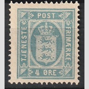 FRIMRKER DANMARK | 1875 - AFA 5 - 4 re bl - Ubrugt