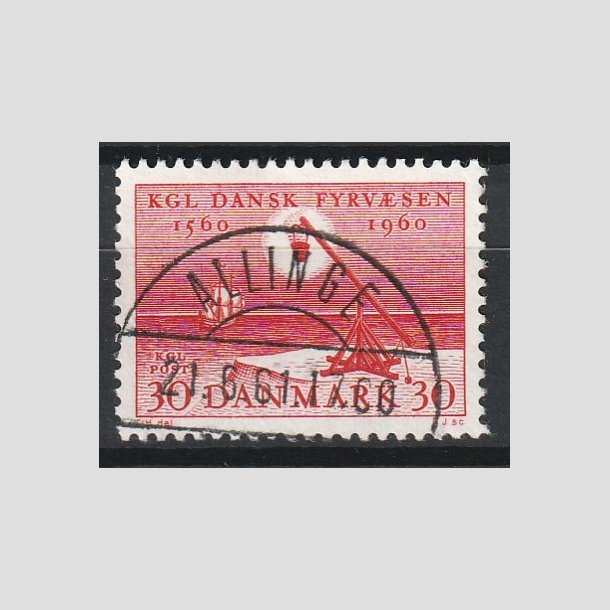 FRIMRKER DANMARK | 1960 - AFA 386 - Fyr & Vagervsnet 400 r - 30 re rd - Pragt Stemplet Allinge