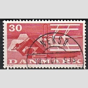 FRIM�RKER DANMARK | 1960 - AFA 382 - Landbrugsmotiver - 30 �re r�d - Pragt Stemplet Neks�