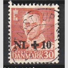 FRIMRKER DANMARK | 1953 - AFA 344 - Hollandshjlpen - NL +10/30 re rd - Lux Stemplet 