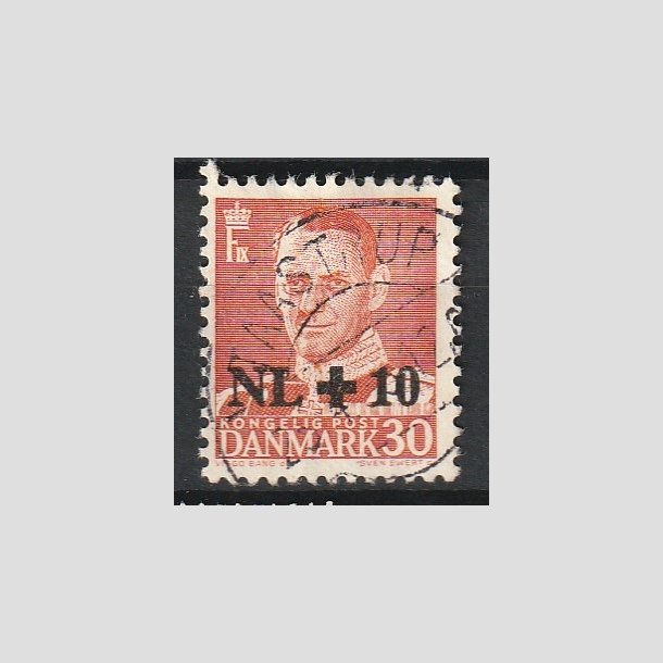 FRIMRKER DANMARK | 1953 - AFA 344 - Hollandshjlpen - NL +10/30 re rd - Lux Stemplet "TAASTRUP"