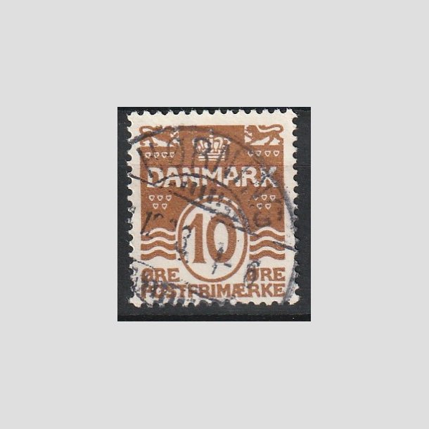 FRIMRKER DANMARK | 1930 - AFA 185 - Blgelinie 10 re brun - Lux Stemplet "HRNING"