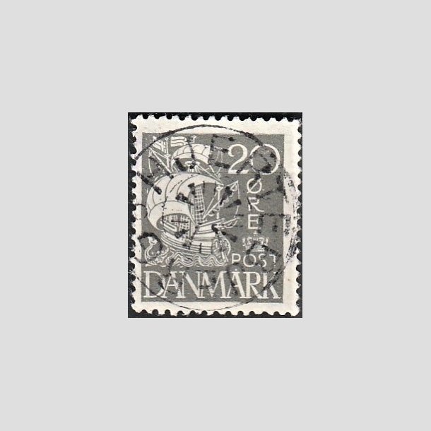 FRIMRKER DANMARK | 1927 - AFA 170 - Karavel 20 re gr - Lux Stemplet "HJERTEBJERG"