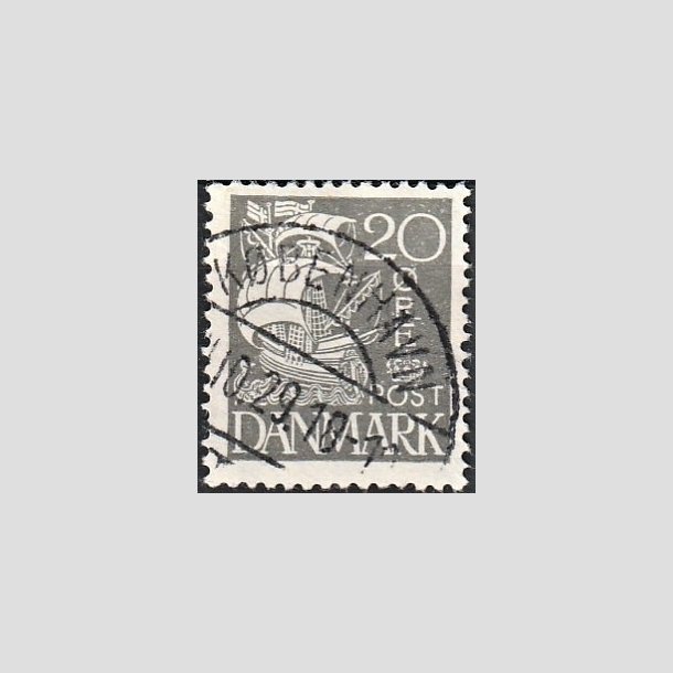 FRIMRKER DANMARK | 1927 - AFA 170 - Karavel 20 re gr - Lux Stemplet "KBENHAVN"