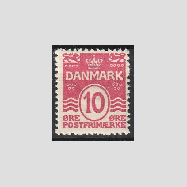 FRIMRKER DANMARK | 1912 - AFA 65 - Blgelinie 10 re karminrosa - Postfrisk