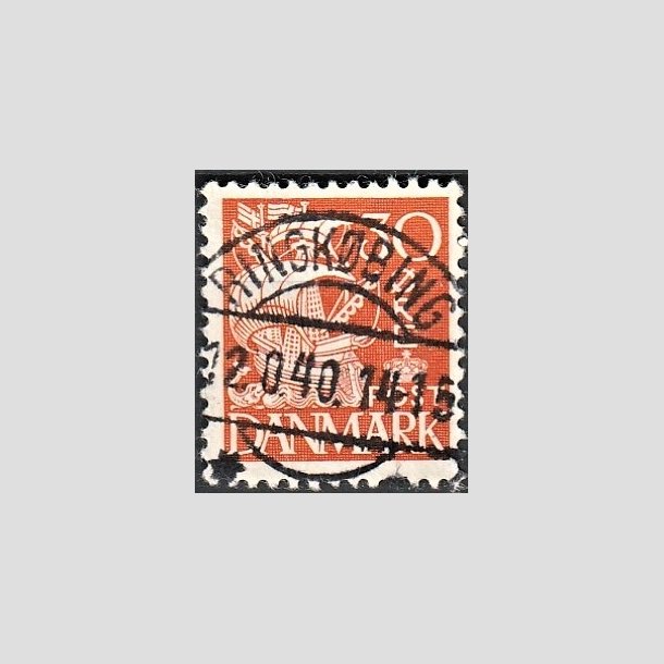 FRIMRKER DANMARK | 1940 - AFA 259 - Karavel 30 re orange Type II - Pragt Stemplet "RINGKBING"