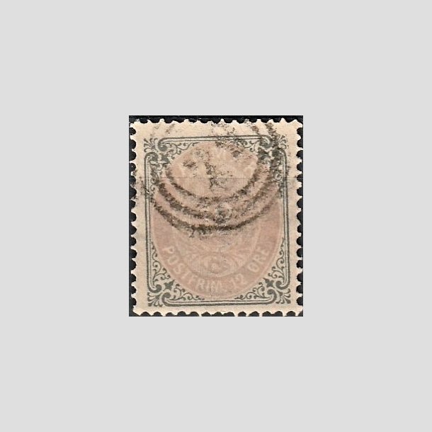 FRIMRKER DANMARK | 1875 - AFA 26 - 12 re gr/violet - Stemplet