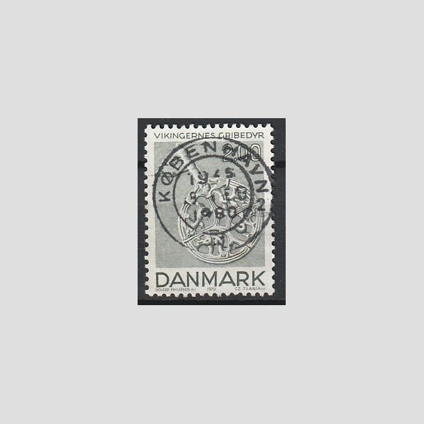 FRIMRKER DANMARK | 1979 - AFA 685 - Vikingetiden - 2 Kr. grnbl - Pragt Stemplet