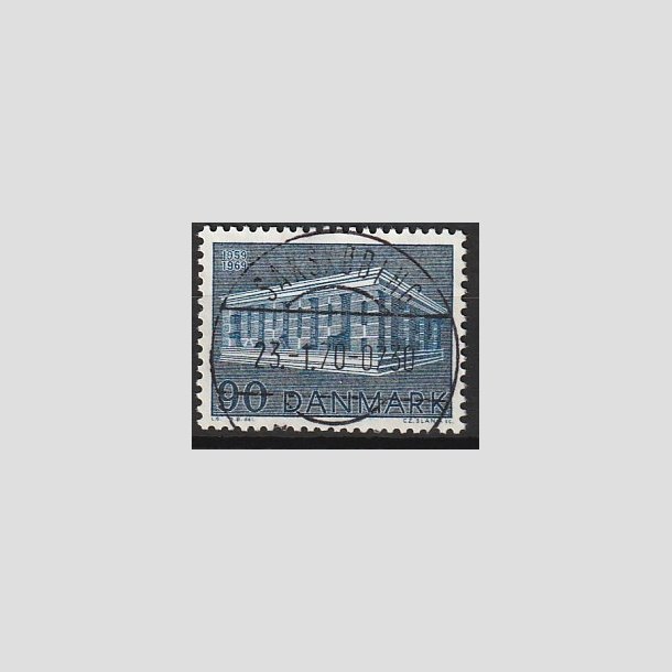 FRIMRKER DANMARK | 1969 - AFA 482 - CEPT EU Post & Tele 10 r - 90 re bl - Pragt Stemplet