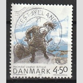FRIM�RKER DANMARK | 2004 - AFA 1384 - Heimdal - 4,50 Kr. flerfarvet - Pragt Stemplet