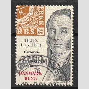 FRIMRKER DANMARK | 2001 - AFA 1279 - Frimrket 150 r - 10,25 Kr. flerfarvet - Lux Stemplet