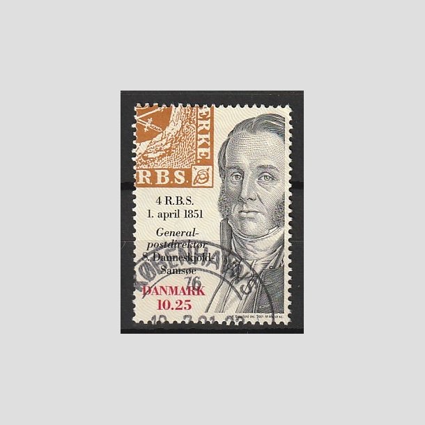 FRIMRKER DANMARK | 2001 - AFA 1279 - Frimrket 150 r - 10,25 Kr. flerfarvet - Lux Stemplet