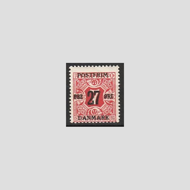 FRIMRKER DANMARK | 1918 - AFA 87 - 27 re/7 re rd provisorium - Postfrisk