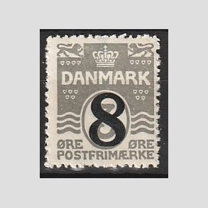 FRIMRKER DANMARK | 1921-22 - AFA 117 - 8/3 re gr provisorier - Postfrisk