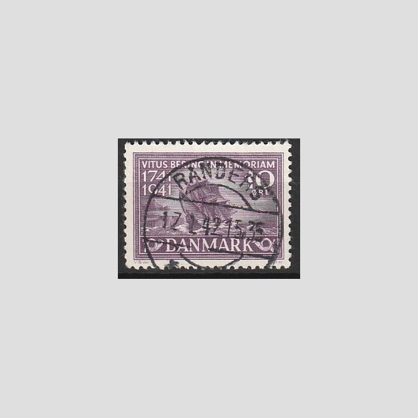 FRIMRKER DANMARK | 1941 - AFA 270 - Vitus Bering 10 re violet - Lux Stemplet "RANDERS"