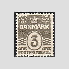 FRIM�RKER DANMARK | 1905-06 - AFA 44 - B�lgelinie 3 �re gr� - Postfrisk