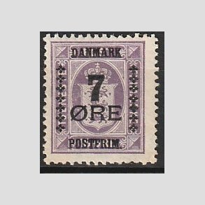 FRIMRKER DANMARK | 1926 - AFA 165 - 7/15 re violet Provisorium - Postfrisk