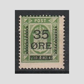 FRIMRKER DANMARK | 1912 - AFA 62 - 35/32 res Provisorium grn - Postfrisk