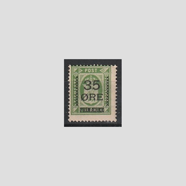 FRIMRKER DANMARK | 1912 - AFA 62 - 35/32 res Provisorium grn - Postfrisk