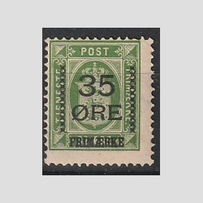 FRIMRKER DANMARK | 1912 - AFA 62 - 35/32 res Provisorium grn - Postfrisk