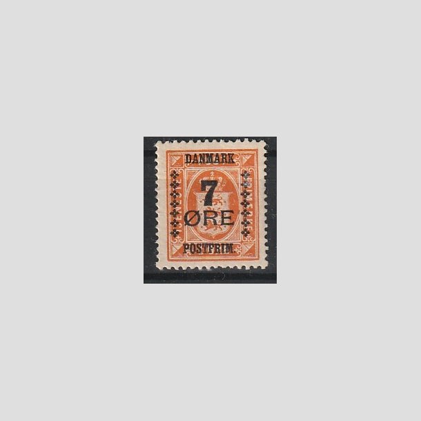 FRIMRKER DANMARK | 1926 - AFA 160 - 7/1 re orange Provisorium - Ubrugt