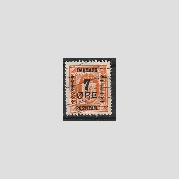 FRIMRKER DANMARK | 1926 - AFA 160 - 7/1 re orange Provisorium - Stemplet