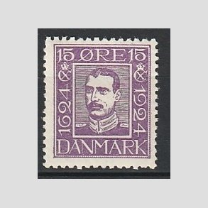 FRIM�RKER DANMARK | 1924 - AFA 139 - Postjubil�um 15 �re violet - Postfrisk