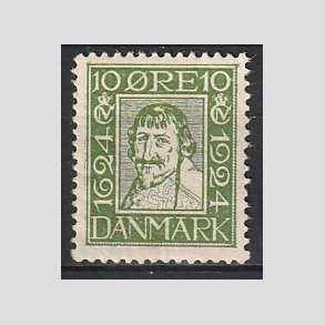 FRIM�RKER DANMARK | 1924 - AFA 133 - Postjubil�um 10 �re gr�n - Postfrisk