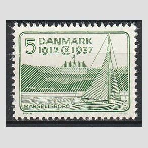 FRIMRKER DANMARK | 1937 - AFA 239 - Chr. X 25 re jubilum 5 re grn - Postfrisk