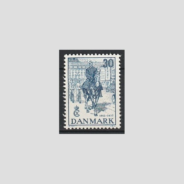 FRIMRKER DANMARK | 1937 - AFA 242 - Chr. X 25 re jubilum 30 re bl - Postfrisk