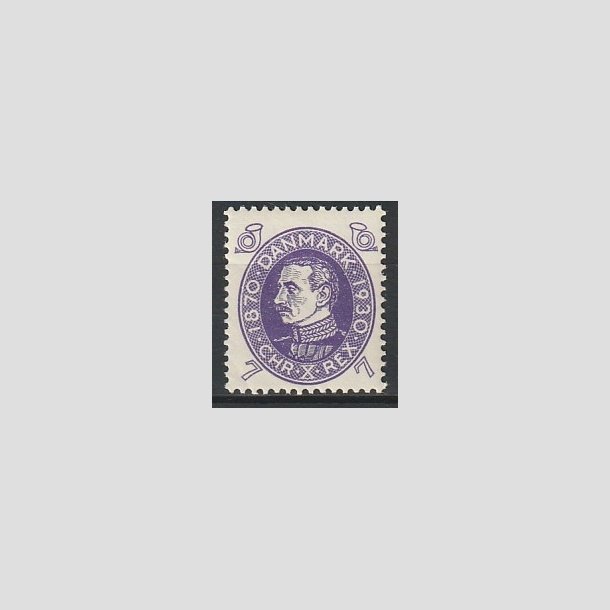 FRIMRKER DANMARK | 1930 - AFA 187 - Chr. X 60 r 7 re violet - Postfrisk