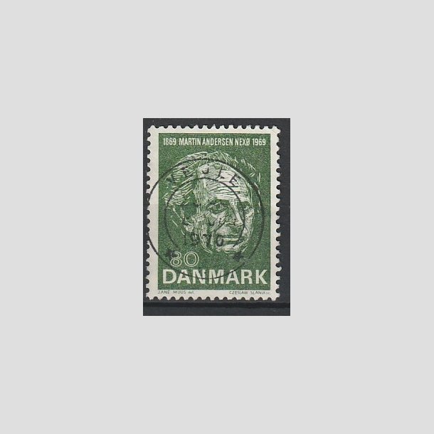 FRIMRKER DANMARK | 1969 - AFA 485 - Martin Andersen Nex - 80 re grn - Pragt Stemplet Vejle