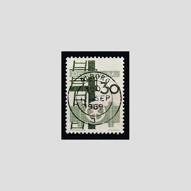 FRIMRKER DANMARK | 1968 - AFA 473 - Danmarks industri - 30 re grn - Pragt Stemplet