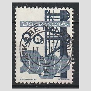 FRIM�RKER DANMARK | 1968 - AFA 476 - Danmarks industri - 90 �re bl� - Pragt Stemplet