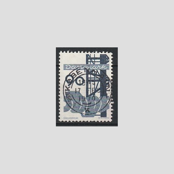 FRIMRKER DANMARK | 1968 - AFA 476 - Danmarks industri - 90 re bl - Pragt Stemplet