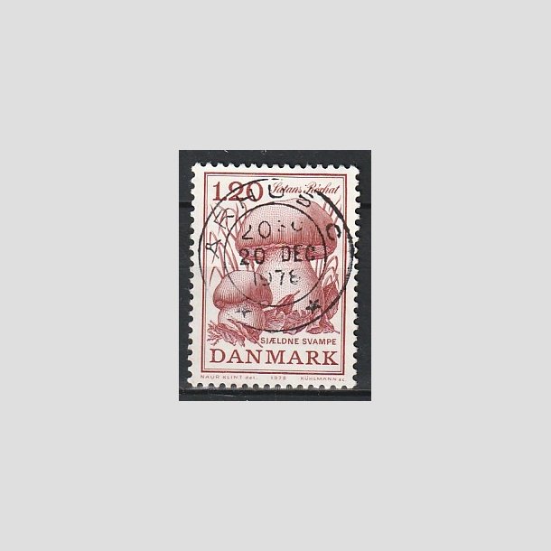 FRIMRKER DANMARK | 1978 - AFA 670 - Sjldne svampe - 1,20 Kr. rd - Pragt Stemplet