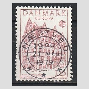 FRIM�RKER DANMARK | 1978 - AFA 658 - Europam�rker - 1,20 Kr. r�d - Pragt Stemplet N�stved