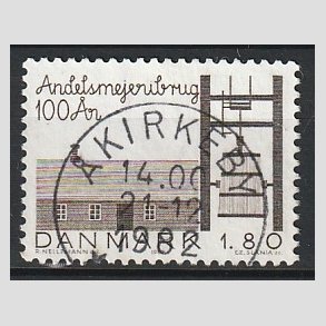 FRIM�RKER DANMARK | 1982 - AFA 754 - Andelmejeribruget 100 �r - 1,80 Kr. brun - Pragt Stemplet �kirkeby