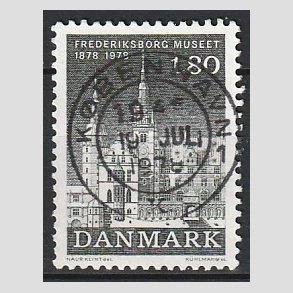 FRIM�RKER DANMARK | 1978 - AFA 657 - Fredriksborgmuseet - 1,80 Kr. sortgr� - Pragt Stemplet