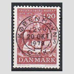 FRIM�RKER DANMARK | 1978 - AFA 656 - Fredriksborgmuseet - 1,20 Kr. r�d - Pragt Stemplet