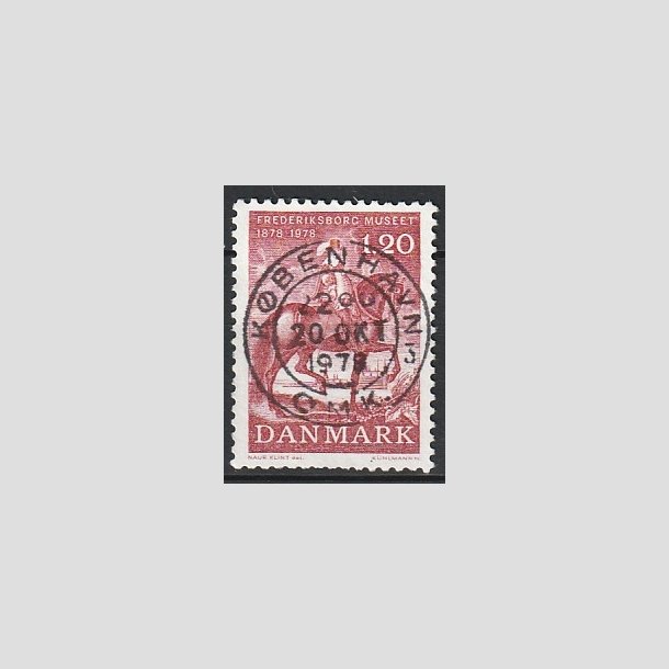 FRIMRKER DANMARK | 1978 - AFA 656 - Fredriksborgmuseet - 1,20 Kr. rd - Pragt Stemplet