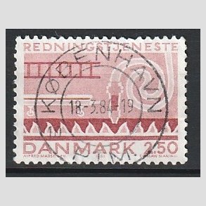 FRIM�RKER DANMARK | 1983 - AFA 783 - Redningstjenester - 2,50 Kr. r�d - Pragt Stemplet