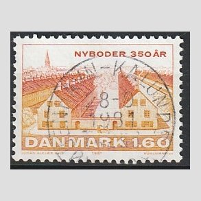FRIM�RKER DANMARK | 1981 - AFA 726 - Nyboder 350 �r - 1,60 Kr. flerfarvet - Pragt Stemplet