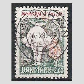 FRIM�RKER DANMARK | 1983 - AFA 766 - Dyrehavsbakken 400 �r - 2,00 Kr. flerfarvet - Pragt Stemplet
