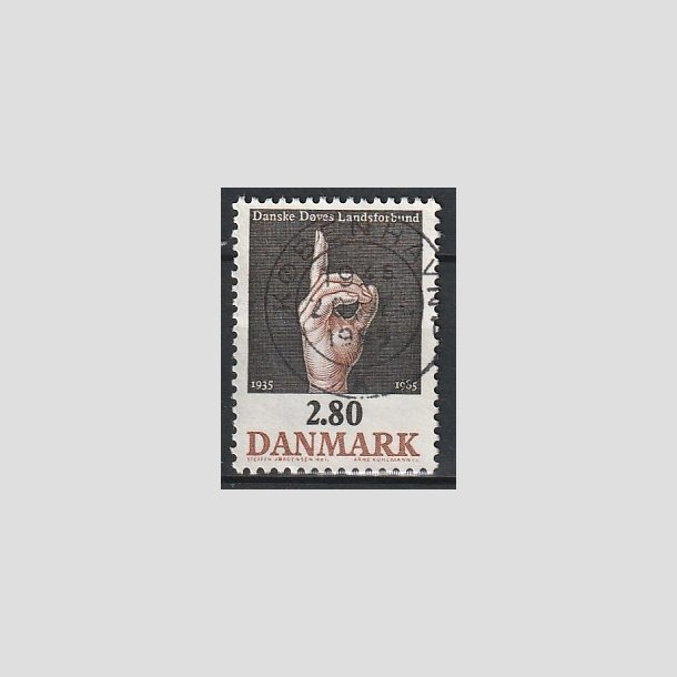 FRIMRKER DANMARK | 1985 - AFA 844 - Dves Landsforbund 50 r - 2,80 Kr. flerfarvet - Pragt Stemplet