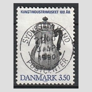 FRIMRKER DANMARK | 1990 - AFA 960 - Kunstindustrimuseet - 3,50 Kr. bl/sort - Pragt Stemplet